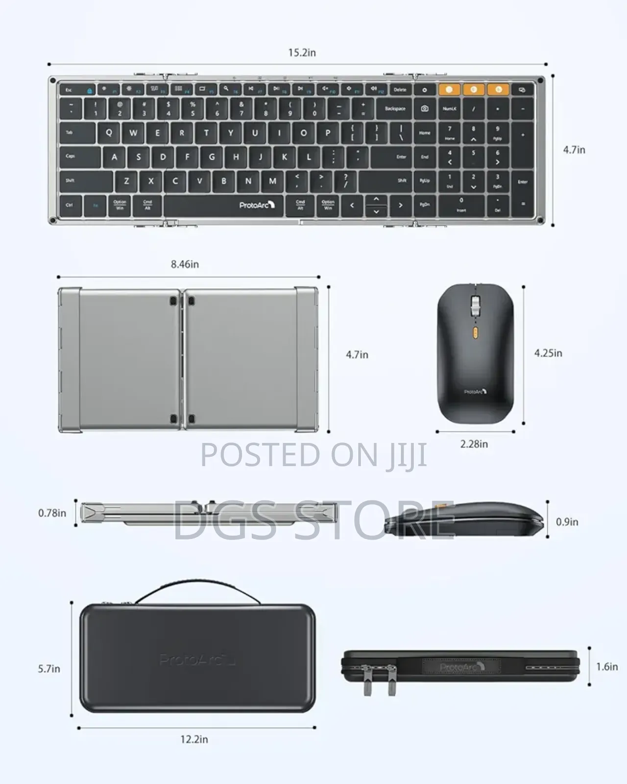 Protoarc Xkm01 Wireless Keyboard Mouse Combo