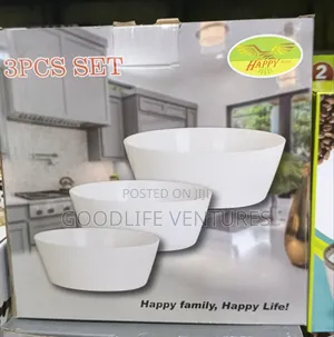 3pcs Breakable Soup Bowl Set