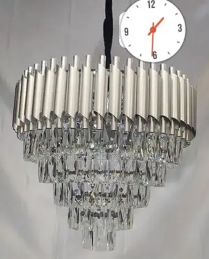 Modern Quality Silver Crystal Chandelier Light (600mm)