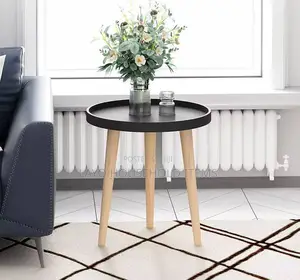 Small Round Side Wooden Table With Three Legs