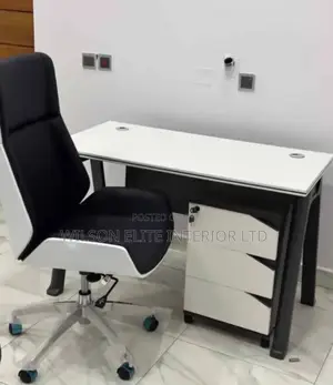 Executive White Office Chair