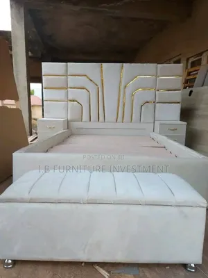 6 by 6 With 2 Bedside Drawers and Ottoman
