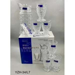 7pcs Deli Glass Cup With Jug