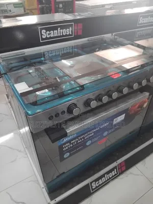 Midea 60 By 90 Standing Gas Cooker With Electric Hot Plate