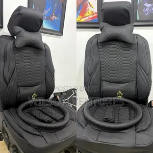 Plain Black High Grade 5 Seater Car Seat Cover