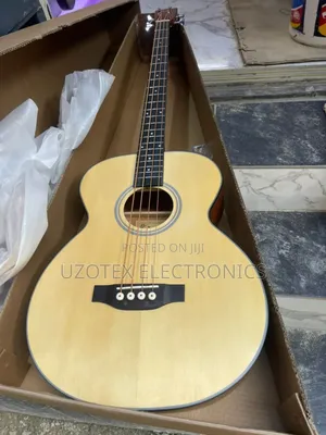 Semi Accoutic Bass Guitar With Accessories