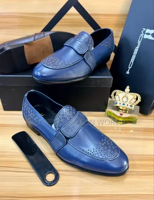 Blue Moreschi Leather Shoe