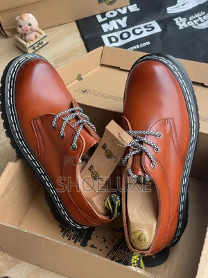 New Dr. Martens 1461 Bex Brown Contrast Stitch Oxford Shoes