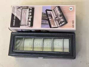 Six-Slot Watch Storage Box, Also Suitable for Other Jewelry