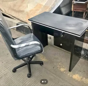Office Table and Rolling Chair