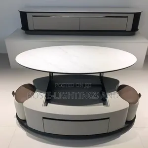 Modern Lift-Top Coffee Table With a Storage Compartment.
