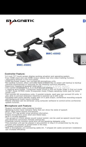Professional Wired Delegate Conference System With Camera