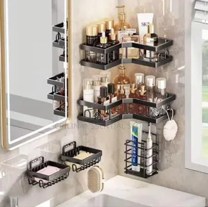 5-in-1 Quality Corner Shower Caddy Bathroom Kitchen Rack