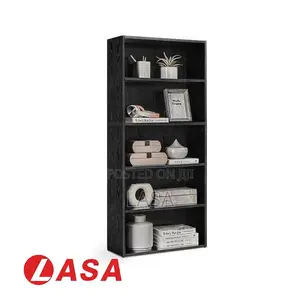 5-Tier Bookcase – Sturdy Adjustable Shelving Unit