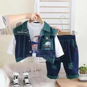 High Quality Denim Jeans 3in1 For Boys Ages 1 To 5 Years