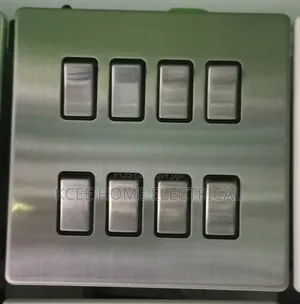 8 Gang Modular Grid Switch Panel – Multi Light Control Wall Switch