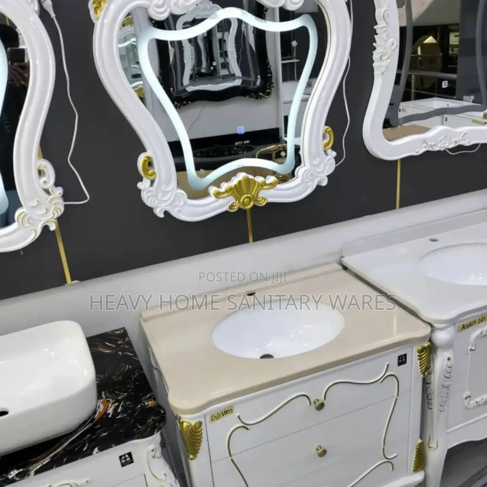 Executive Cabinet With Led Mirror Lights
