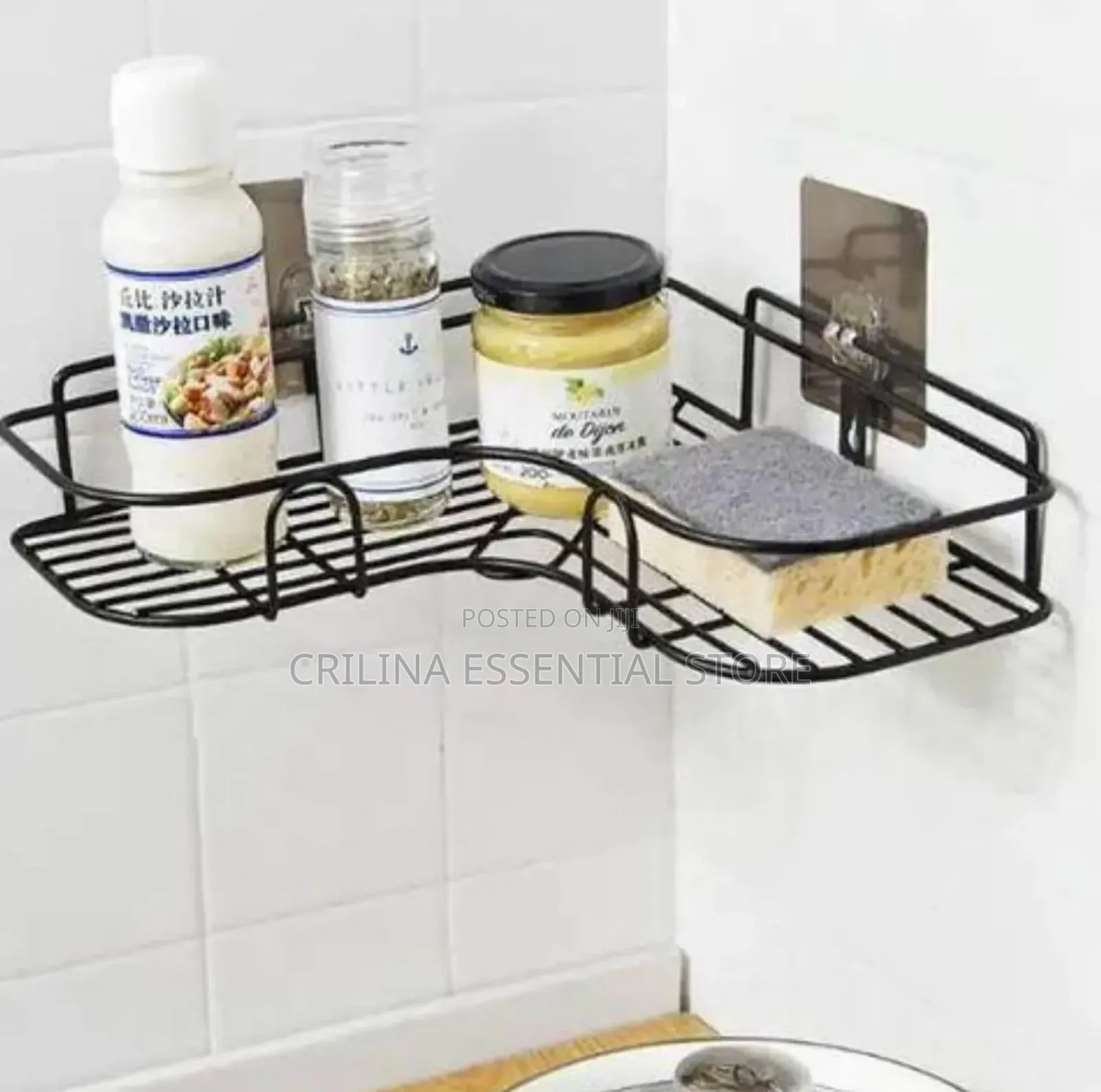 Wall Mounted Bathroom Angle Shower Caddy