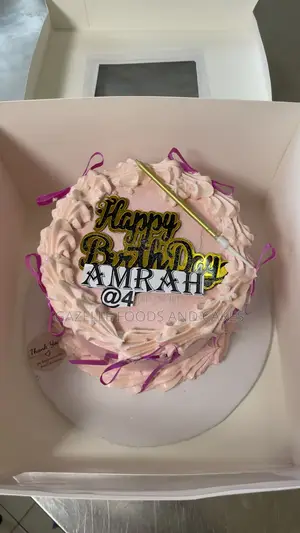 6inch 2layers Vanilla Cream Cake With Swiss Meringue Buttercream