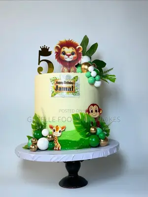 9inch Lion Themed Cake With Four Layers of Flavored Cake