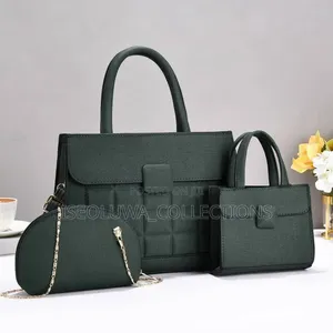 Elegant 3-Piece Handbag Set With Quilted Design
