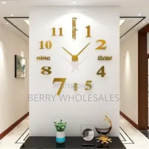 130cm 3d Wall Clock ( Free Delivery
