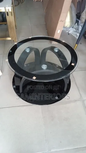 Portable Size Glass Top Center Table for Multipurpose