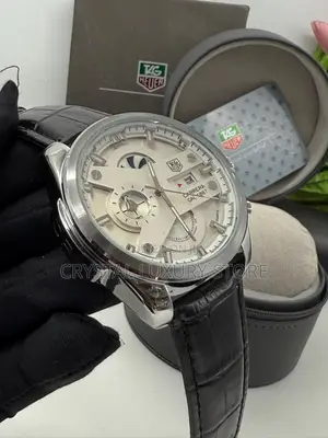 Tag Heuer Quality Men Genuine Leather Wristwatch