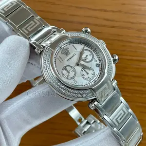 Versace Quality Luxury Ladies Stone Head Wristwatch