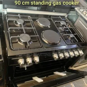 90cm Standing Gas Cooker With Oven and Grill. 4 Burner and 2 Hotplate
