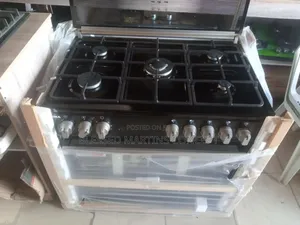 90cm Standing Gas Burner With Oven and Grill. 5 Ways Burner