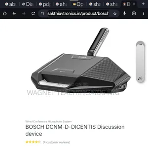 Bosch Dcnm-wde Wireless Discussion With Touchscreen Dicentis