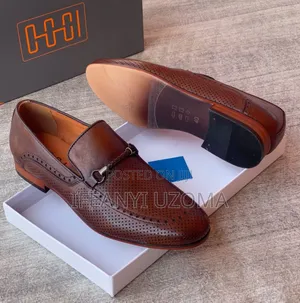 Oggi Classic Brown Color Leather Corporate Shoe