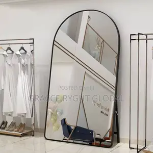 Black Frame Standing Mirror