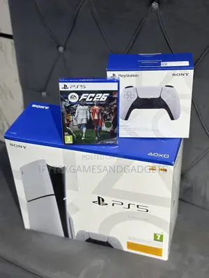 Sealed New Ps 5 Slim 1tb With Extra Pad and Fc26 Disc
