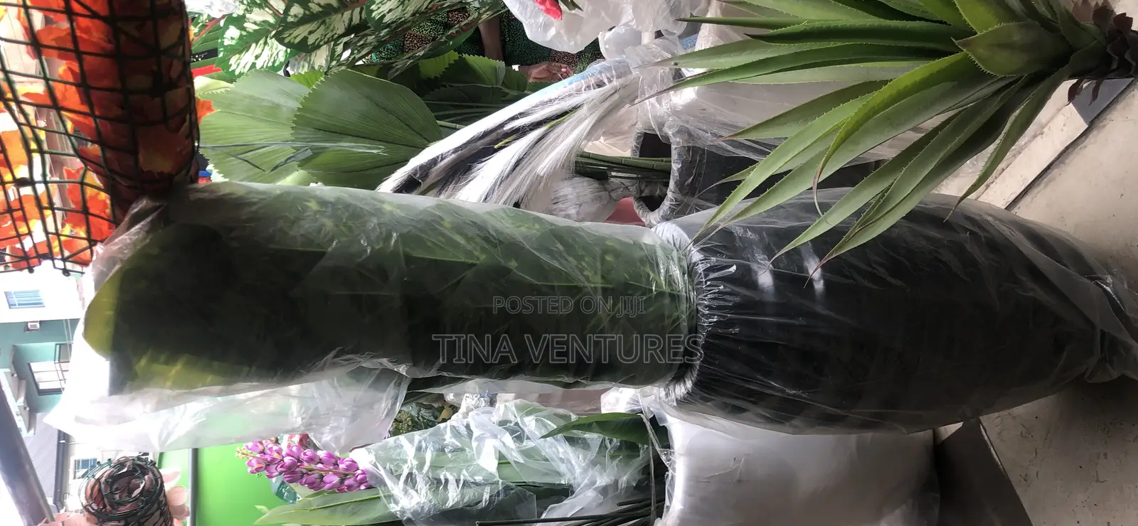 Artificial Flower and Pot Set
