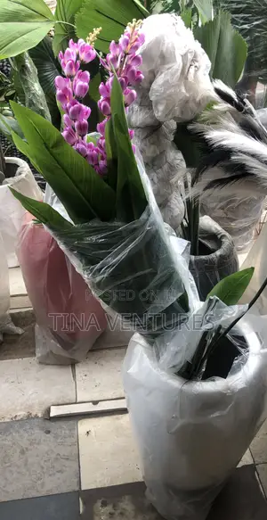 Artificial Flower and Vase Set