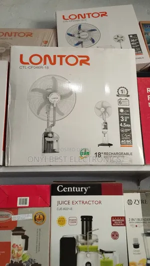 Lontor 18 Inch Rechargeable Water Mist Fan Ctl-cf046r-18