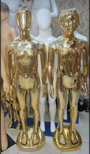 Gold Chrome Unisex Age 8 To 12 Years Kids Mannequins
