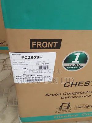Hisense Freezer 260