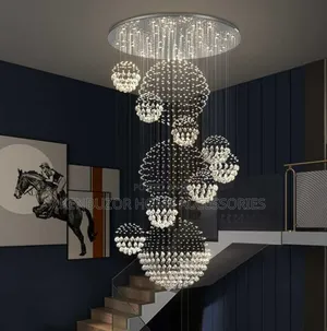 800mm Chrome Crystal Chandelier