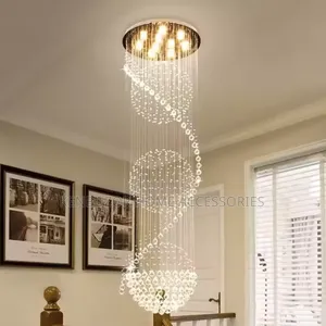 Double Spiral Crystal Chandelier Light