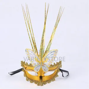Women's Feather Butterfly Halloween Party Mask