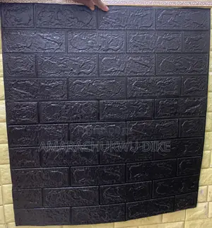 3d Thickened Foam Self Adhere Wallpaper Wall Sticker-black