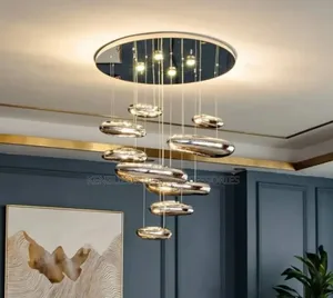800mm Smoke Grey Water Drop Led Chandelier