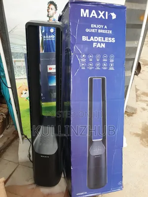 Maxi 42 Inch Bladeless Fan In Black | 150pd-ams