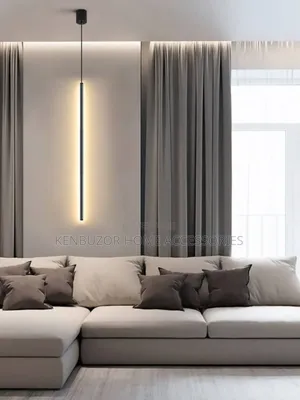 Single Long Ceiling Hanging Lamp Chandelier
