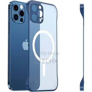 iPhone 15 Pro Max Case Magsafe (Borderless Translucent Matte) Blue