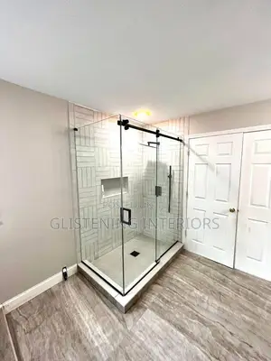 Shower  Cubicle Sliding 10mm Plain Tempered Glass