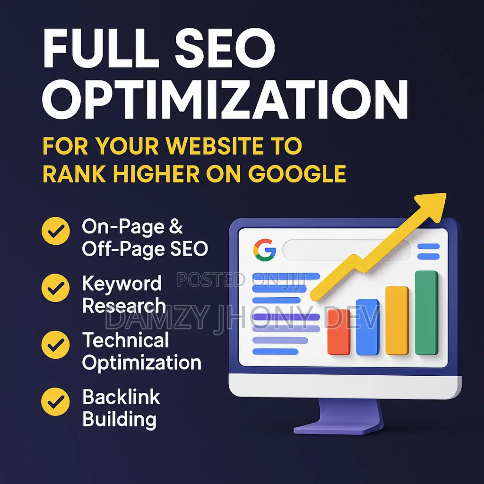 I'll Do Full Seo Optimization for Your Website to Boost Google Ranking